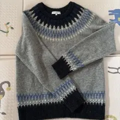 STANDARD & CONTEMPORARY ノルディック柄セーター L