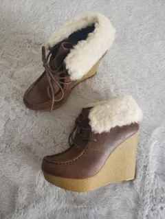 厚底 ウェッジ ボアブーティ 12heelのサムネイル