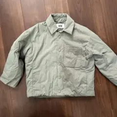 UNIQLO U 中綿入りジャケット 120サイズ グリーン　キッズ