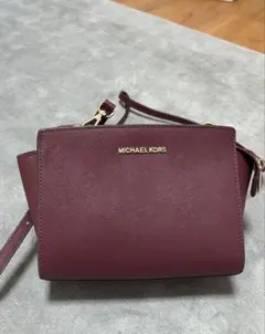 MICHAEL KORS バーガンディ ショルダーバッグ