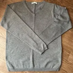 CRAFT グレー Vネック 長袖ニット