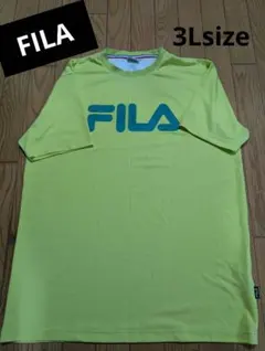 値下げ❗FILA ライムグリーン Tシャツ 3Lのサムネイル