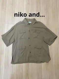 ニコ　アンド　niko and... シャツ　半袖　ブラウンのサムネイル