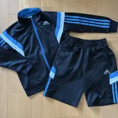 アディダス ジャージ上下セット 130 ハーフパンツ 男子女子