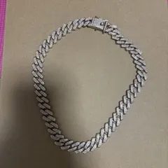 マイアミキューバンチェーン ネックレス ジルコニア ゴールドカラー