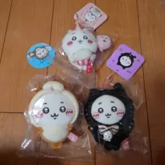 ちいかわ　黒猫　うきうき　お出かけ楽しみ！　コツメカワウソ　マスコット　３点