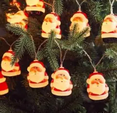 50個おまとめ❤️サンタクロース ライト クリスマスツリー 飾り 電池式