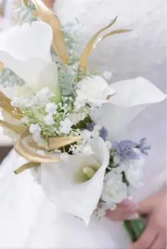 ウェディングブーケ　ブライダルブーケ　造花ブーケ　前撮りブーケ　アームブーケ