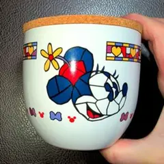 Disney 激レア☆ミニーコルク蓋付き陶器製小物入れ