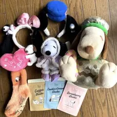 スヌーピーぬいぐるみ、カチューシャなど９点おまとめ