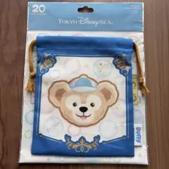 ディズニーシー　ダッフィー　巾着　ハートフェルトレターズオブフレンドシップ