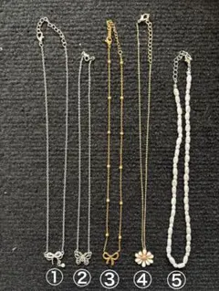 ネックレスセット 5点