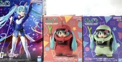 初音ミク × ガンダム45周年コラボ　フィギュア 3点セット
