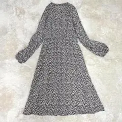 美品✨️ワンピース　ロング　黒　ゆったり　マタニティ　前開き　L　レディース　春