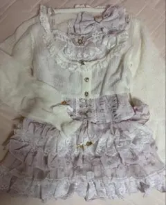 美品✨ LIZ LISA レースアップ フリル キャミワンピース ホワイト 量産