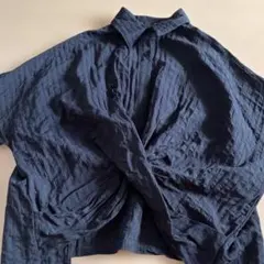 フロントクロス☆半袖シャツブラウス