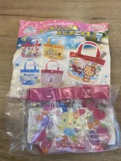 サンリオキャラクターズ　プールバック風ミニポーチ2 ウサハナ　ガチャ