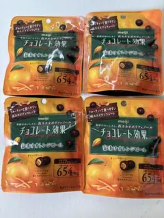 明治 チョコレート効果 オレンジピール 高カカオポリフェノール　4袋　健康のサムネイル