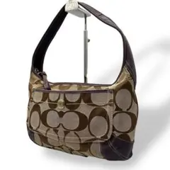 良品 893 コーチ ergoワンショルダーバッグ シグネチャー キャンバス