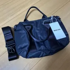 MUJI Labo 再生ナイロン ミニボストンバッグ 黒 6Lのサムネイル