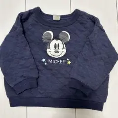 Disney baby ミッキー トレーナー ネイビー
