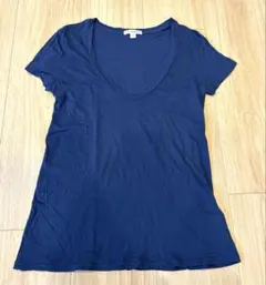 再値下げ　JAMES PERSE ネイビー Vネック Tシャツ サイズ1のサムネイル