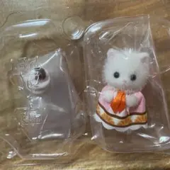ラオス　シルバニア　赤ちゃんケーキパーティー　ペルシャネコのちいさい赤ちゃん