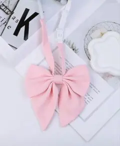 ピンク リボン 調整可能ストラップ