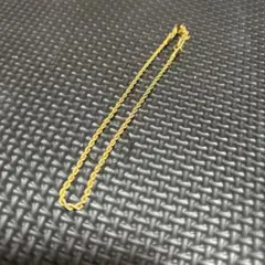 ひ*2様 ゴールド ツイストチェーン アンクレット