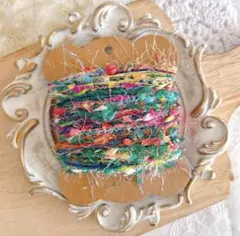 【RESTOCK】エスニック系 引き揃え糸5m ファンシーヤーン 素材糸 e