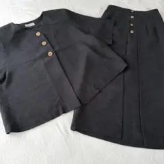 美品✳︎JOLI GRONDALL セットアップ 半袖スーツ 昭和レトロ 肩パッド