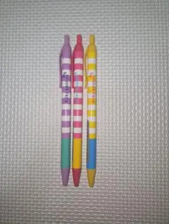 香り付きボールペンセット 0.4mm イエロー＆ピンク＆パープル 3色セット