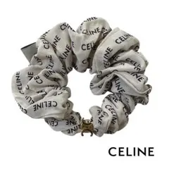 CELINE ライトブルー シュシュ ゴールド装飾付き - メルカリ