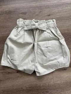 新品　プチマイン　110㎝アイボリー リボン付き 半ズボン タグ付き