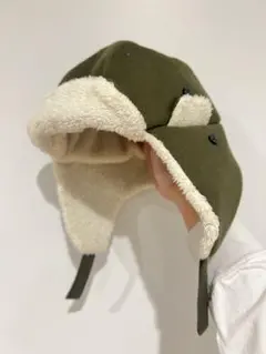 【キッズ】URBAN RESEARCH DOORS ボアキャップ　オリーブ