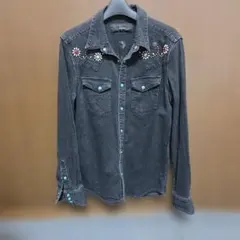 AKM HTC ブラック デニムシャツコラボ DIESEL ZARA ターコイズ