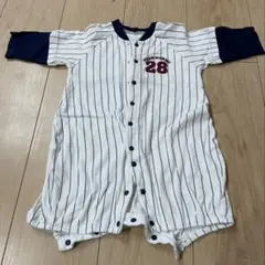野球ユニホーム風ロンパース 60〜70cm