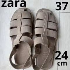 ザラ　ZARA グルカサンダル　37 ベージュ　24cm