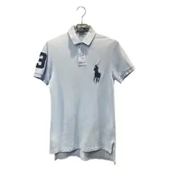 ※2 Polo Ralph Lauren ビッグポニー 半袖ポロシャツ 水色 Sのサムネイル