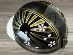 赤白 富士日章 コルク半 ヘルメット 旧車會 暴走族 アルフィン 軽スロ