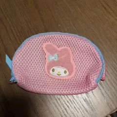 サンリオ ガチャ さがら刺繍 メッシュポーチ マイメロ マイメロディ