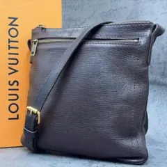 ルイヴィトン ユタ ポシェット シャウニー ショルダーバッグ レザー カフェ