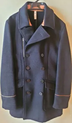 【匿名配送】 URBAN RESEARCH ネイビー ウールコート 38