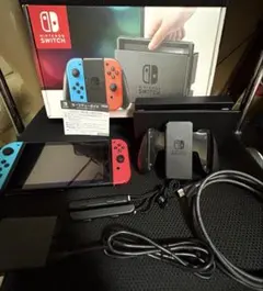 Nintendo Switch ニンテンドースイッチ 本体 ネオン SDカード付