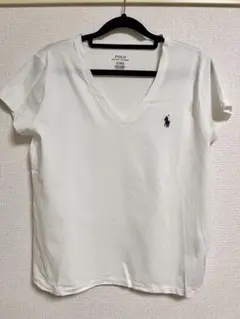 Polo Ralph Lauren ホワイト VネックTシャツ