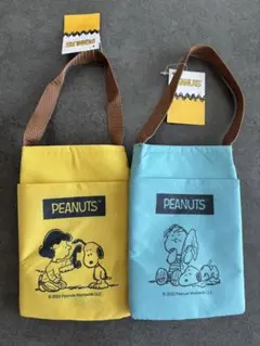 【新品未使用】PEANUTS スヌーピー ペットボトルカバー　2個セット