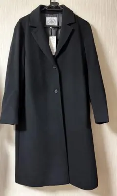 【新品タグ付】J.PRESS ウール　ロングコート　ブラック