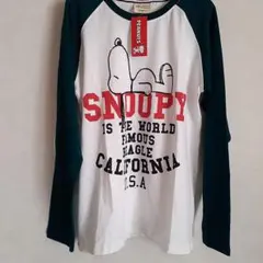 未使用　メンズ　スヌーピー　長袖Tシャツ　PEANUTS