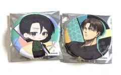 進撃の巨人　リヴァイ 缶バッジ　３点セット　ぼてぢゅう