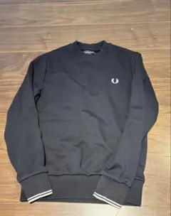 Fred Perry ブラック スウェット Sサイズ